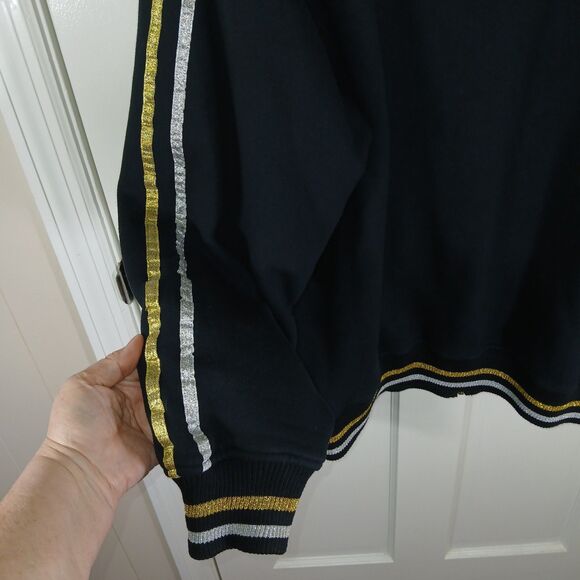 Vintage Y2K Southpole Track Jacket Mens XL Black Gold Zip Up Hip Hop StreetWear - Picture 14 of 16